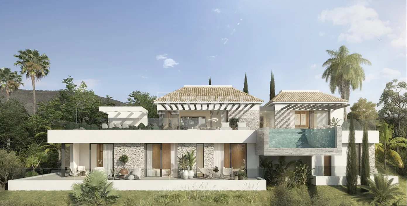 Mijas'ta Üst Düzey Kaplamalara Sahip Özel Villa