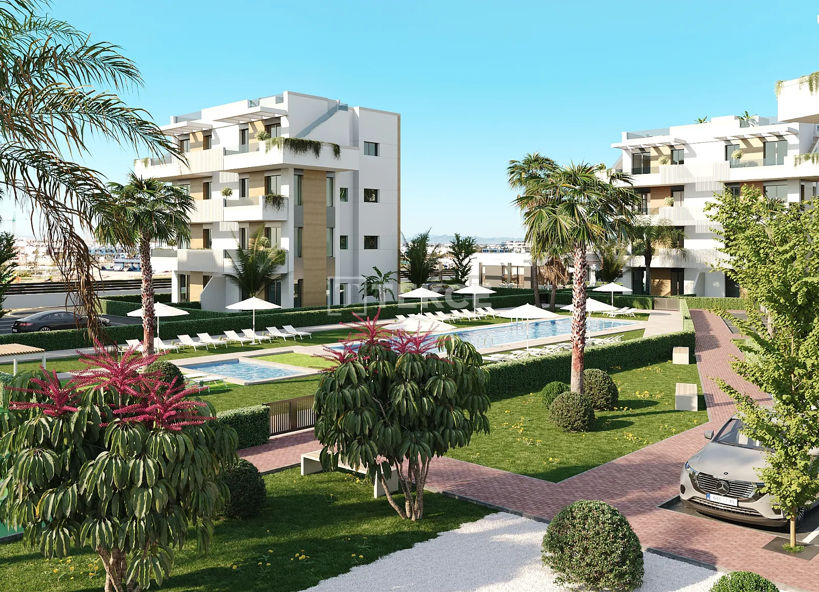 Exklusive Apartments mit Gemeinschaftspools im Santa Rosalía Lake Resort