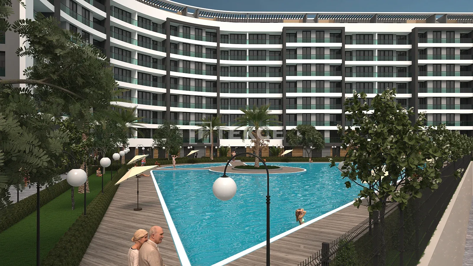 Kepez Antalya'da Zengin Olanakları Olan Deniz Manzaralı Apartmanlar