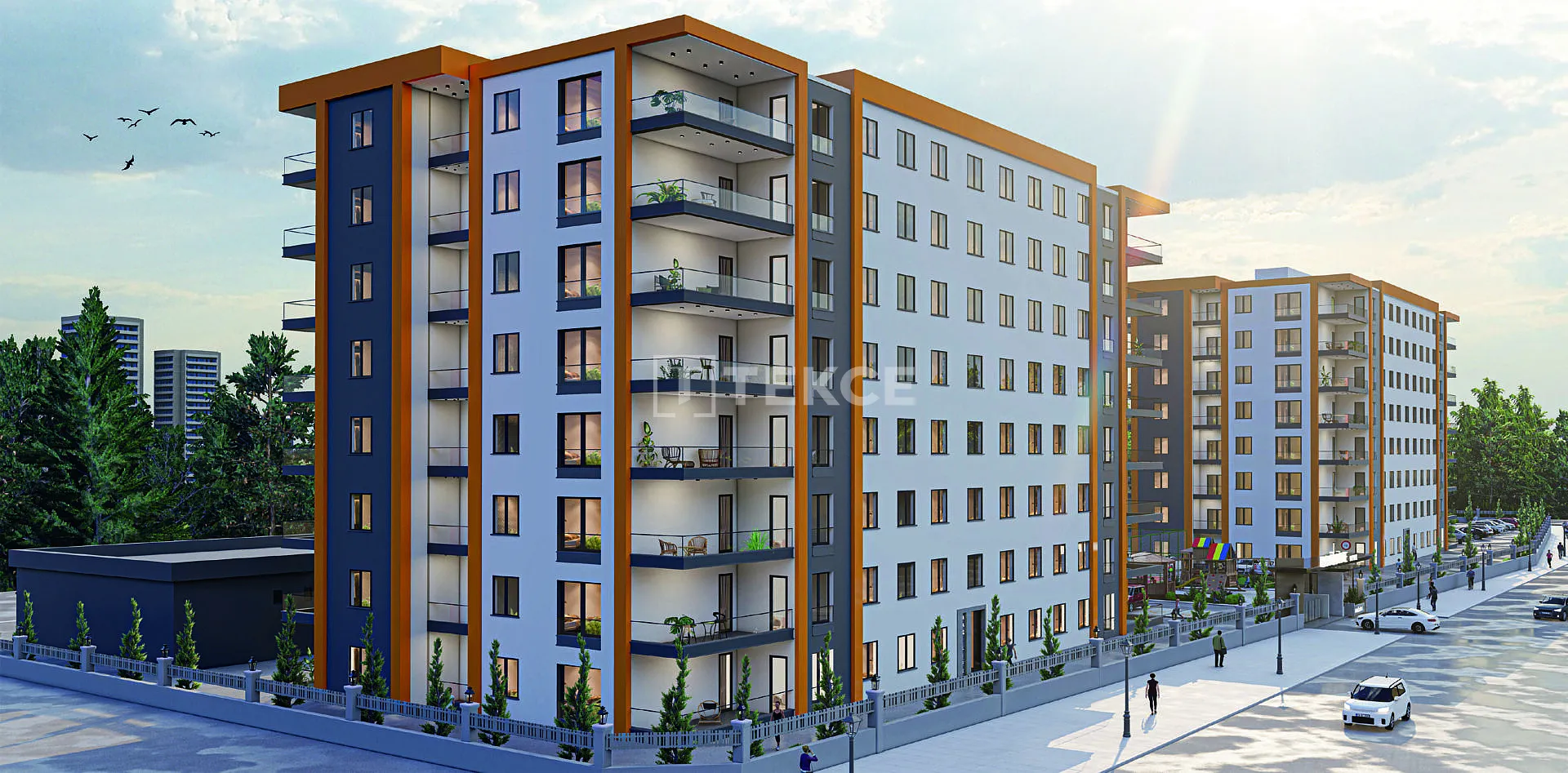 Appartements dans un Complexe avec Sécurité sur le Boulevard à Sincan