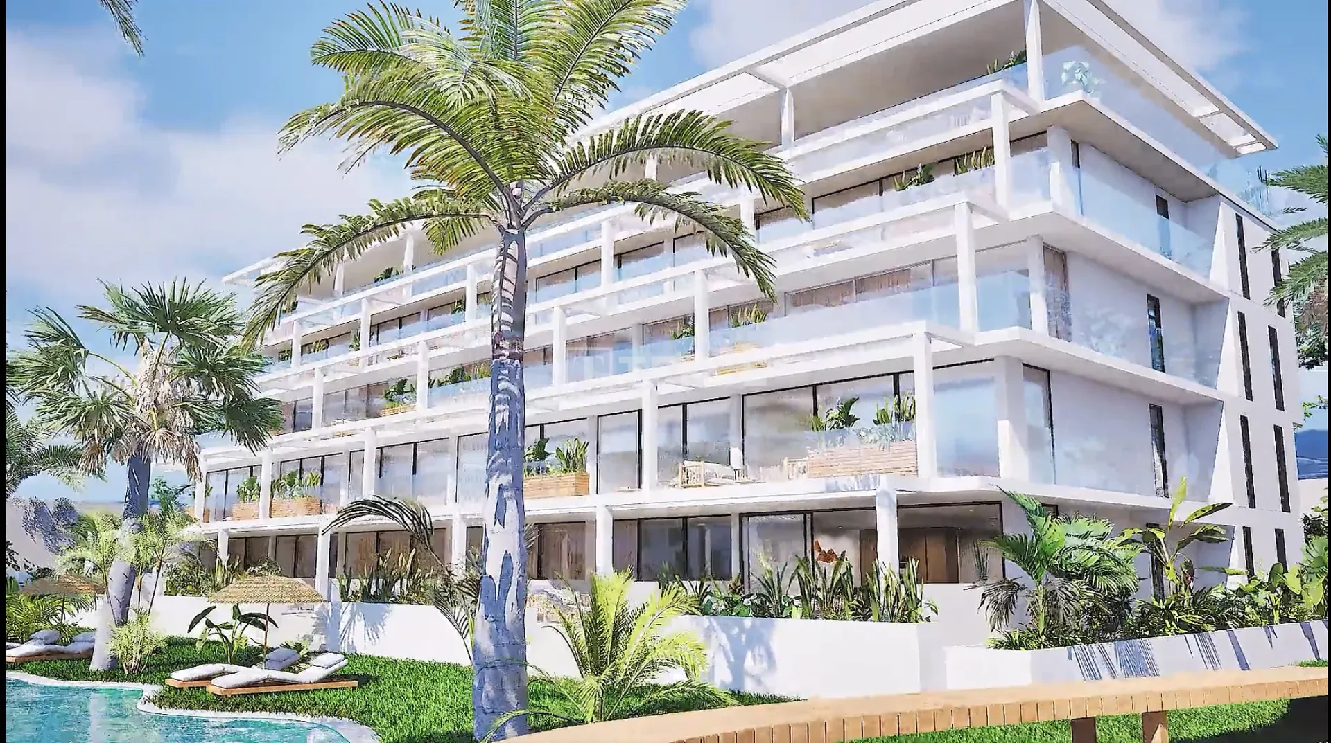 Apartments mit privaten Gärten oder Solarien in Mar de Cristal