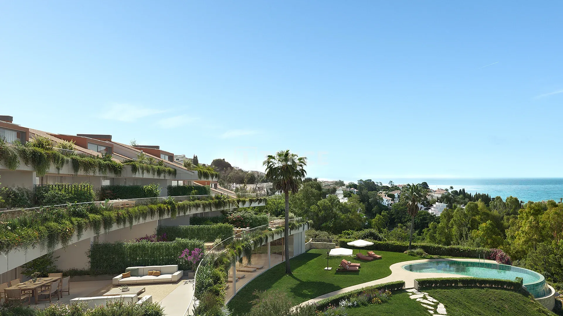 Benalmádena Málaga'da Güneş Işığı Dolu İç Mekanlara Sahip Güzel Apartmanlar