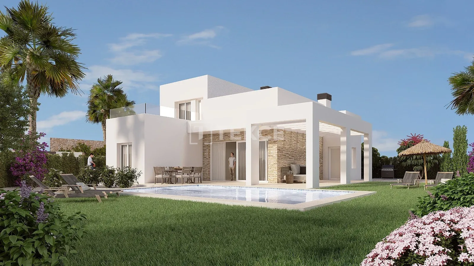 Luxuriöse Villen mit 3 und 4 Schlafzimmern und Golfblick in Algorfa Alicante