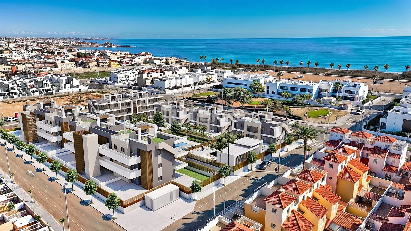 Apartamentos à Beira-Mar em Comunidade Fechada em Pilar de la Horadada