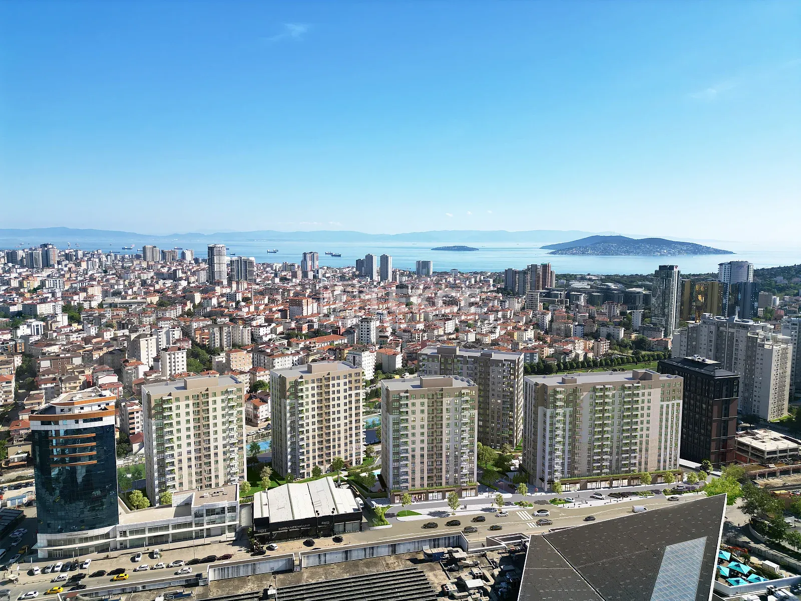 Maltepe'de Deniz ve Prens Adaları Manzaralı Apartmanlar