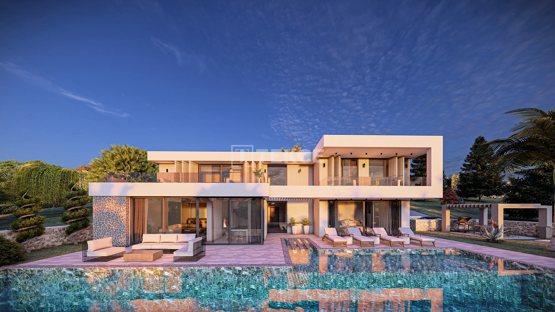 Villa avec Piscine Privée et Vue Mer à Vendre à Kaş Kalkan