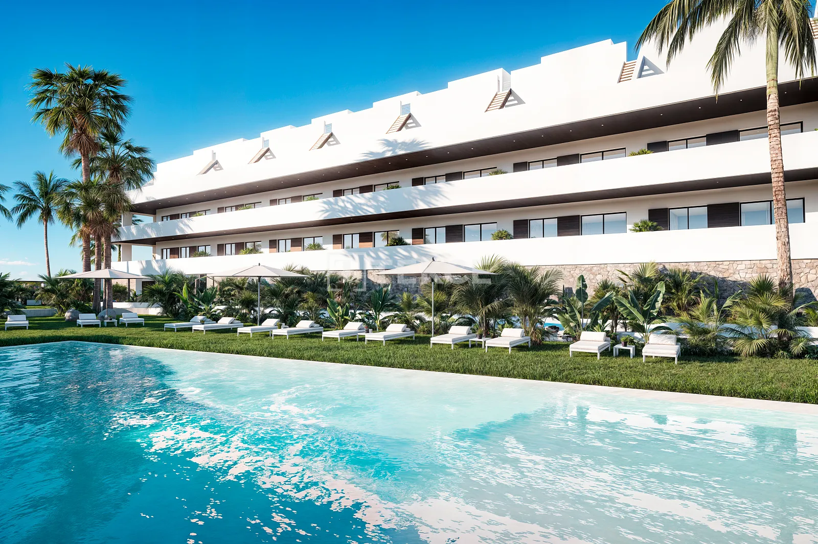 Finestrat Costa Blanca'da Şık Deniz Manzaralı Daireler