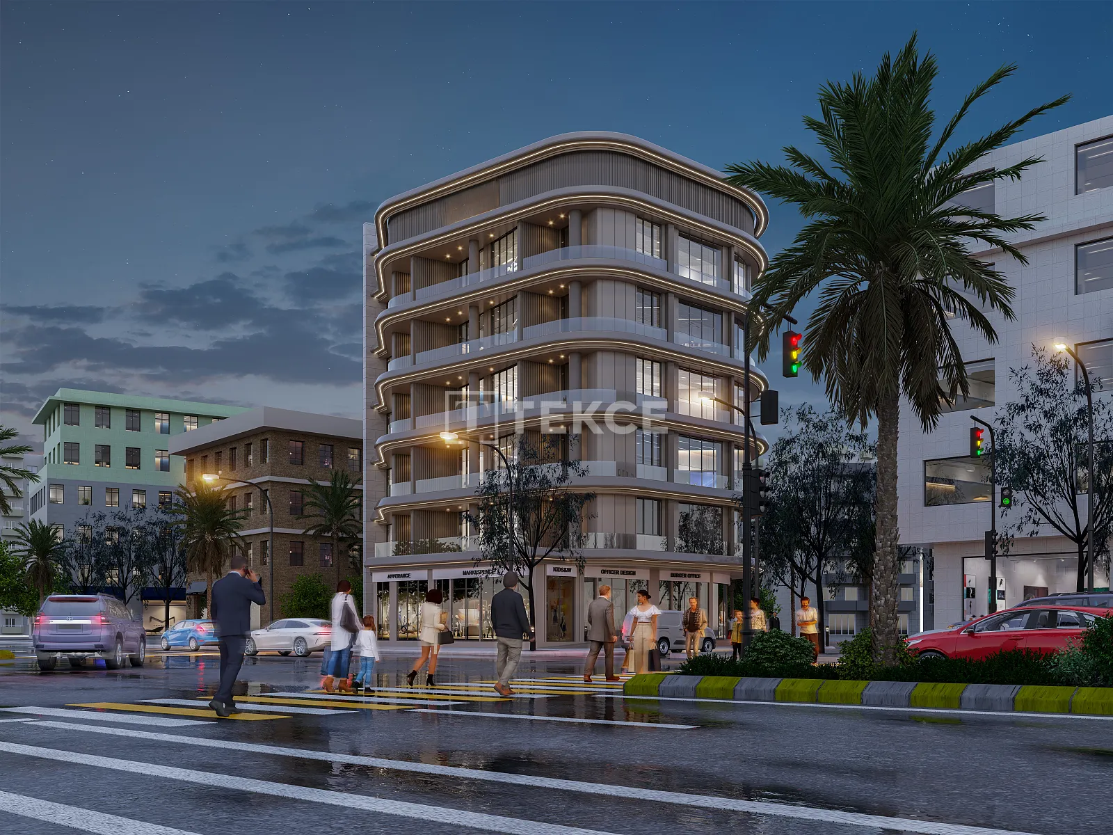 Brandneue Büros zum Verkauf in der Nähe des Hafens Mersin in Yenişehir