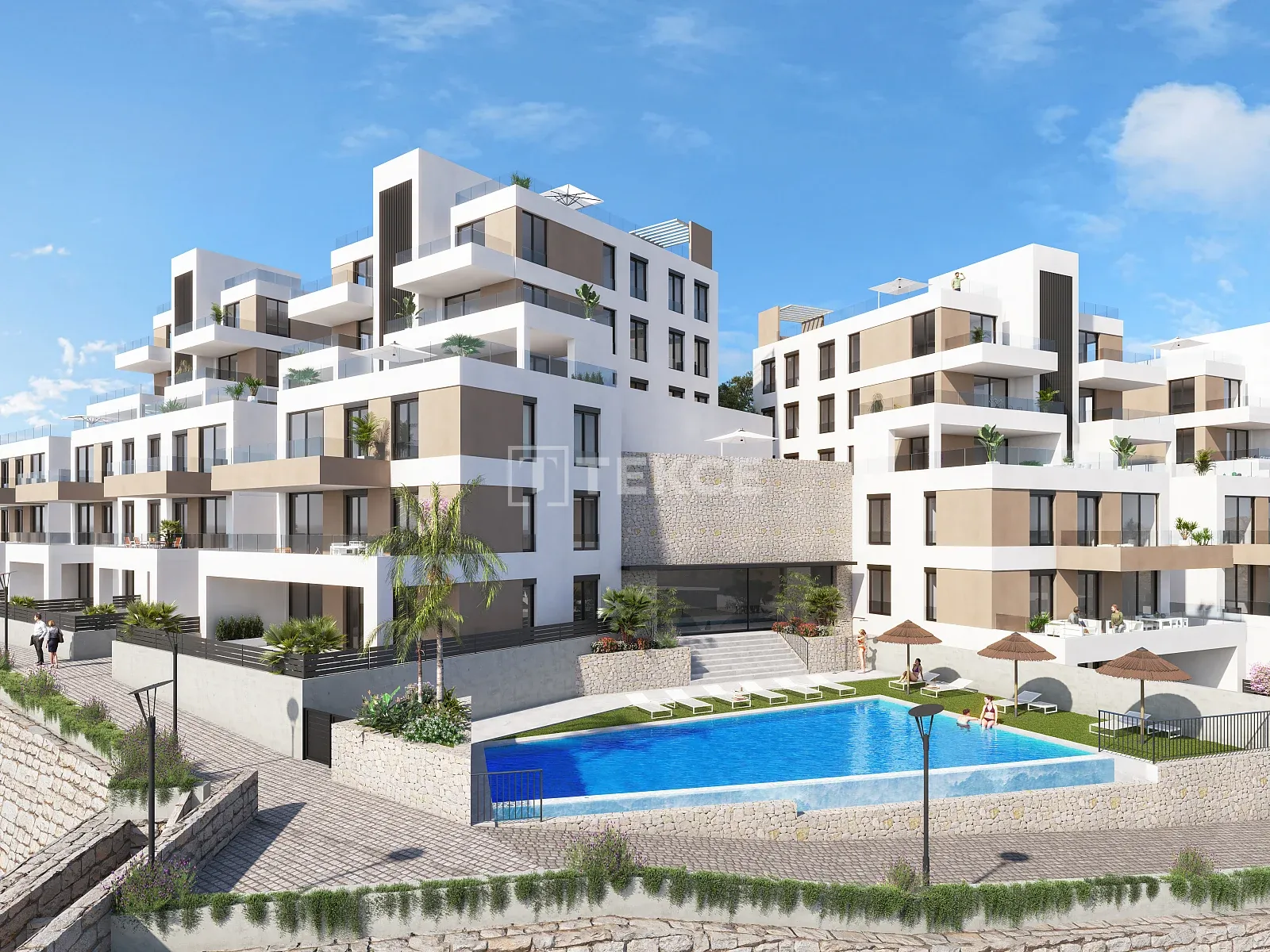 Vera Playa Almería'da Teraslı Zarif Daireler