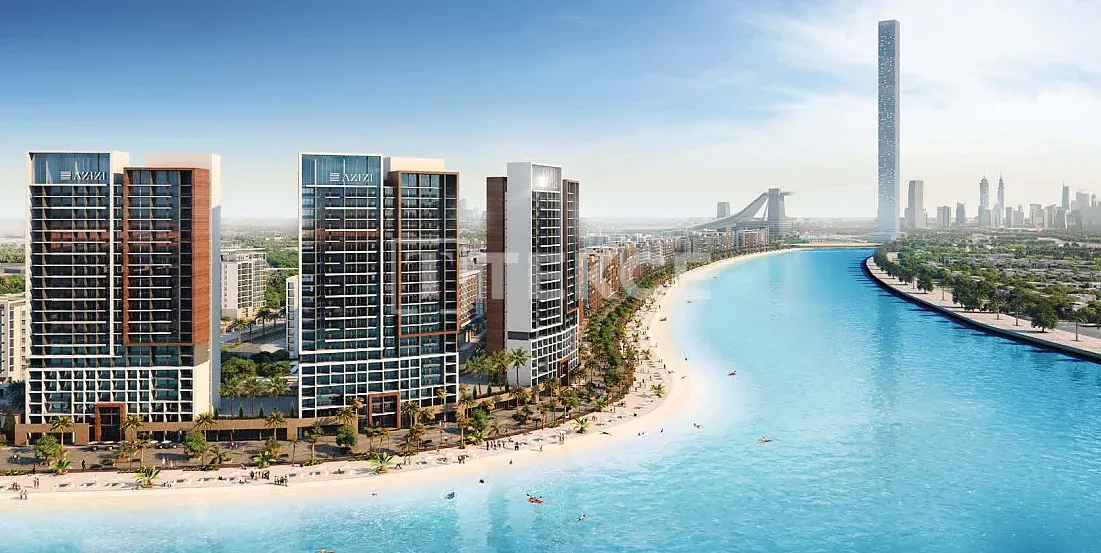 Apartments mit einer Kristalllagune in einem Komplex in Dubai Meydan