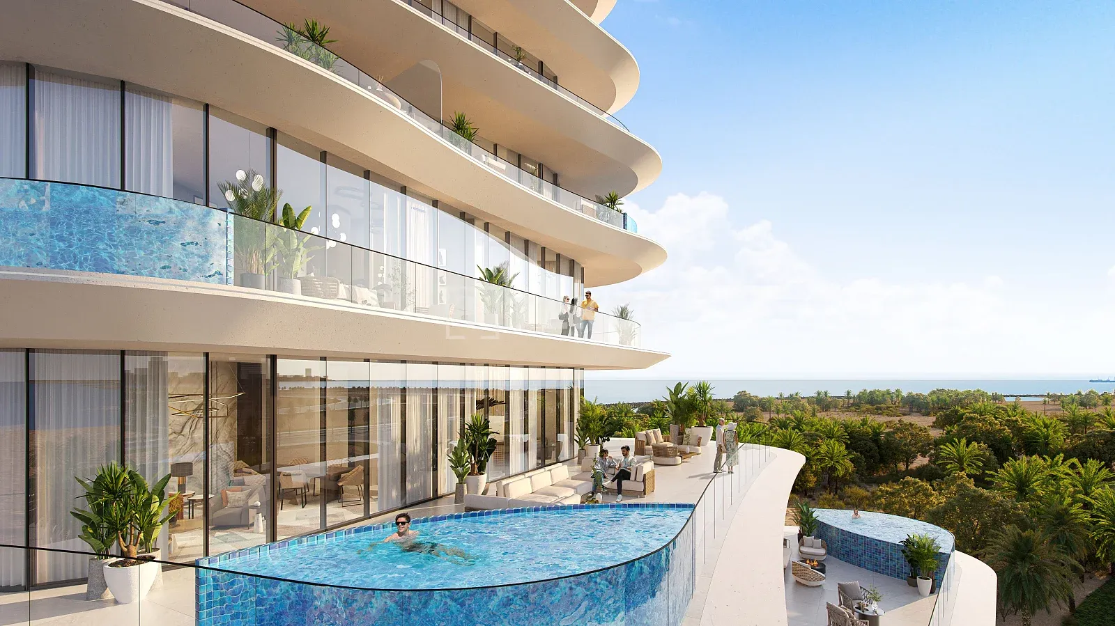 Luxuriöse möblierte Apartments am Meer auf Al Marjan Island