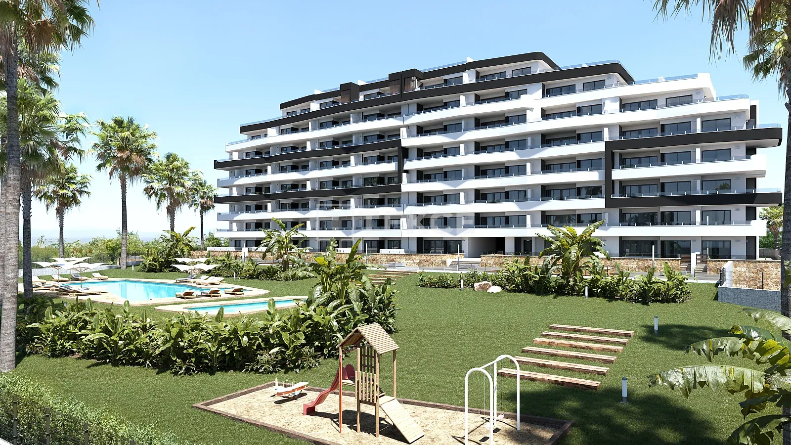 Moderne Apartments mit Gemeinschaftspool in San Miguel de Salinas