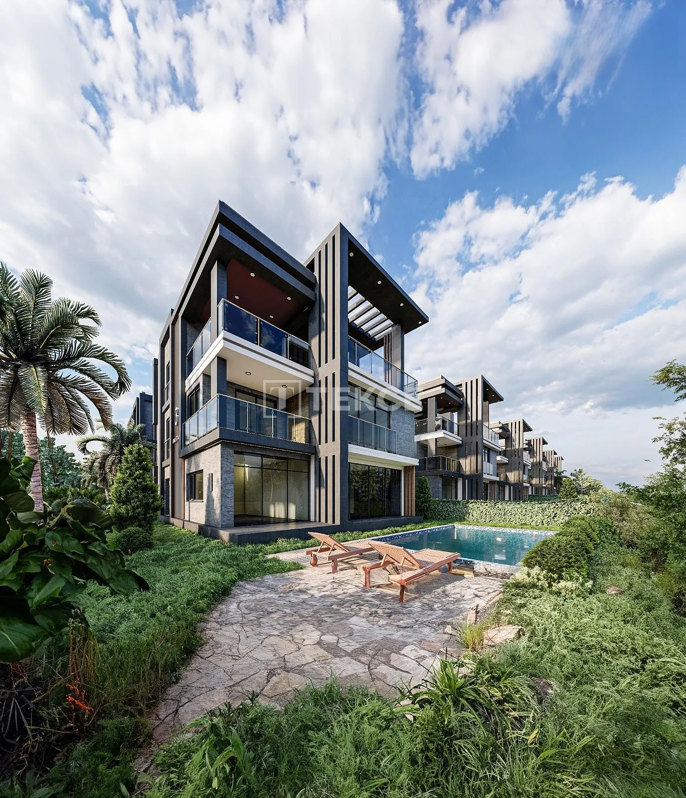 Mezitli Mersin'de Şık Bir Projede Müstakil Villalar