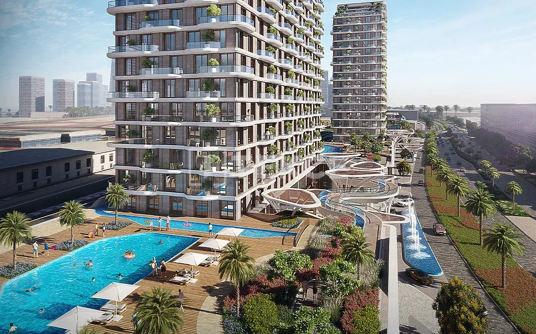 Dubai Motor City'de Otodrom Manzaralı Daireler