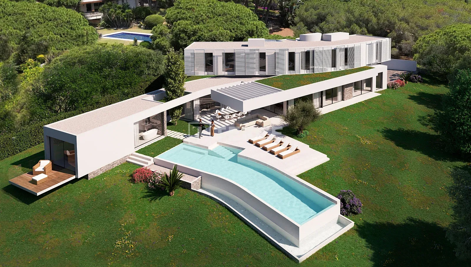 Havuzlu Sant Andreu de Llavaneres Barselona'da Özel Villa