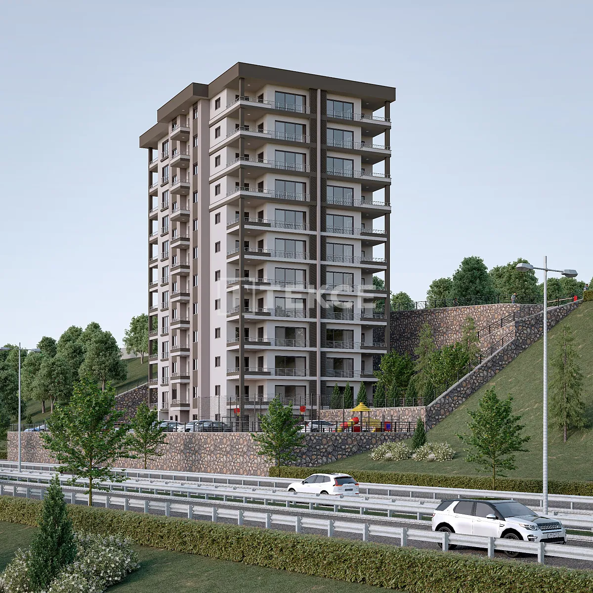 Neue Apartments mit Natur verflochten in Kaşüstü, Trabzon