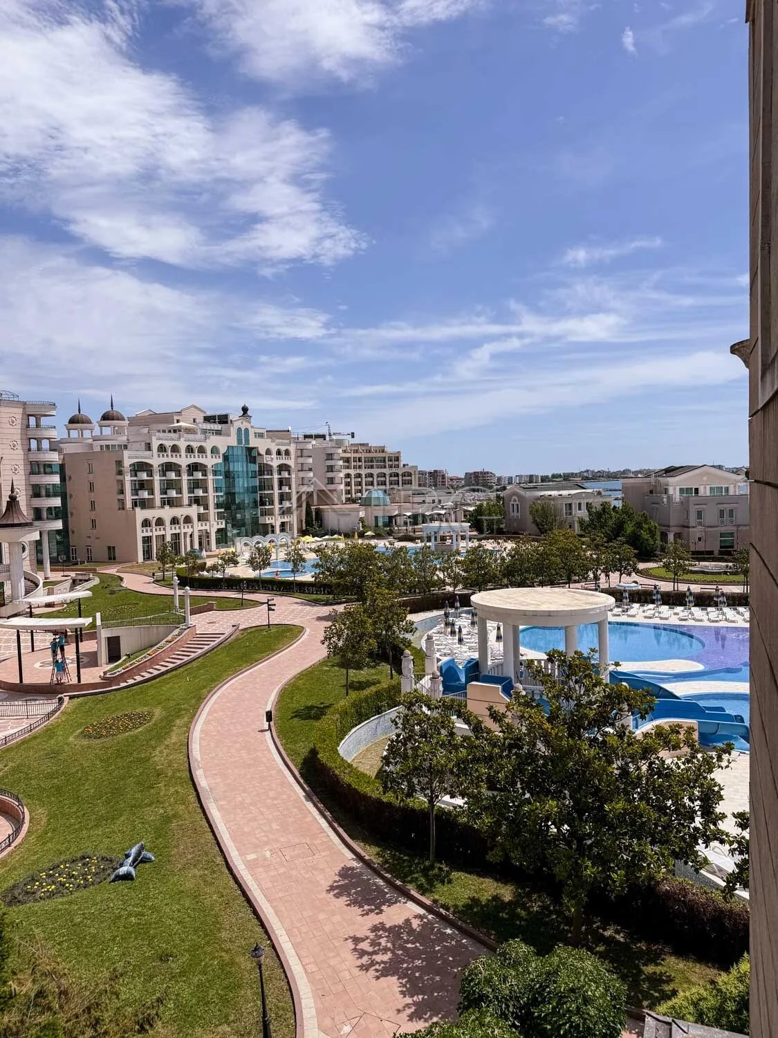 Appartamento con 1 camera da letto e Vista Parziale sul Mare nel Sunset Resort, Pomorie