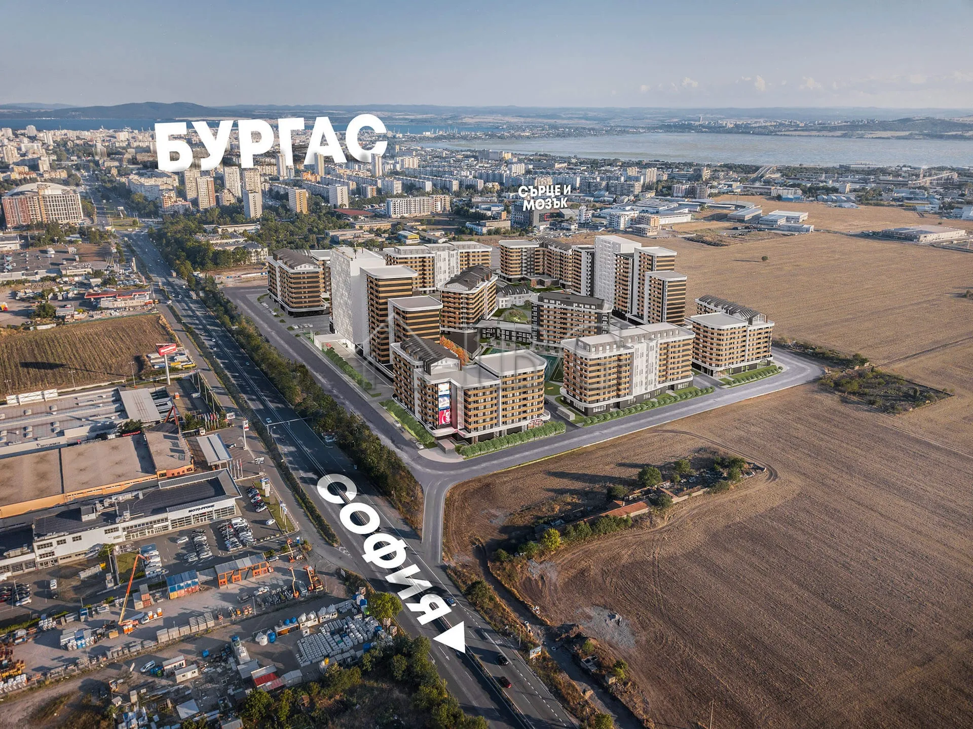 Apartamento de 2 Quartos com Vista para o Pátio | Atlas 2 Azimuth, Burgas