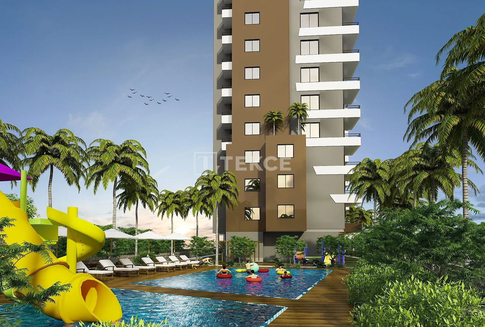Propriétés Neuves avec Vue sur Mer à Mersin Tece