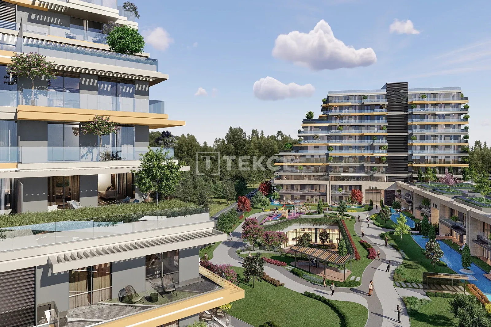 Apartamentos con Vistas a la Ciudad y la Naturaleza en Venta en Estambul Sancaktepe