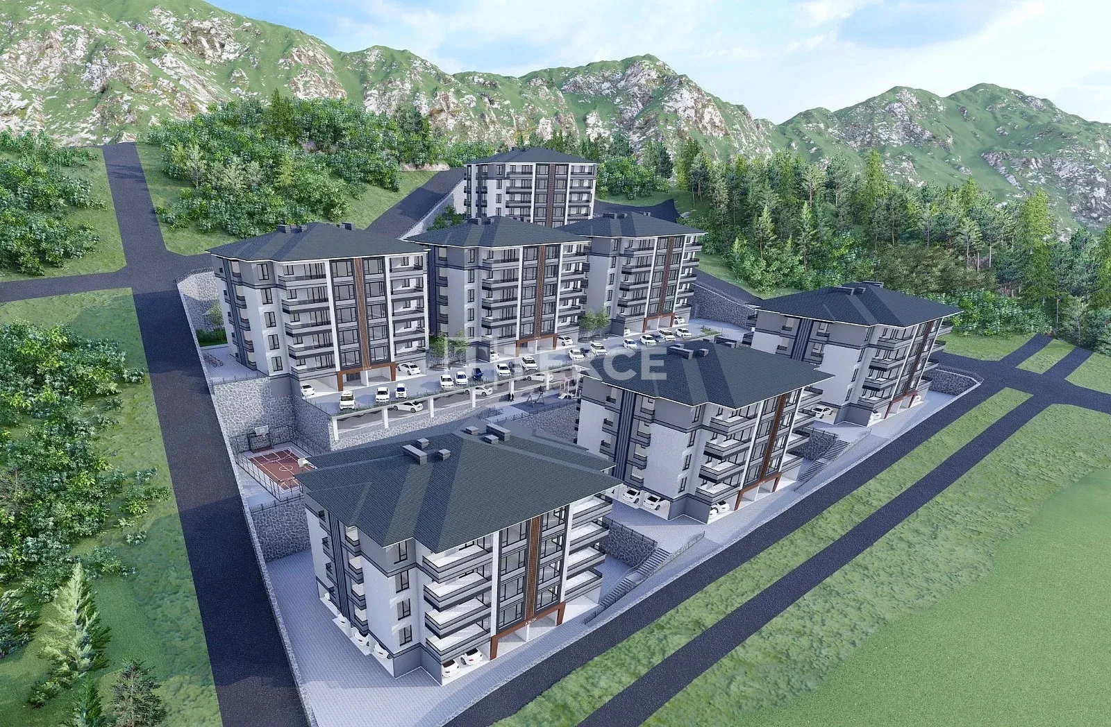 Apartamentos com Diferentes Tipos de Quartos no Centro de Araklı