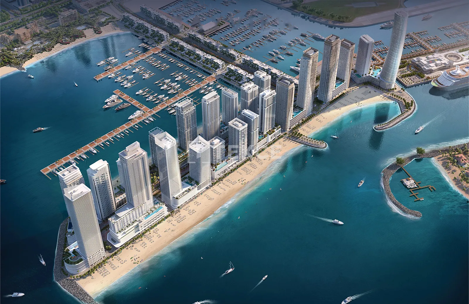 Apartamentos con vistas directas al mar y financiación en Dubai Harbour