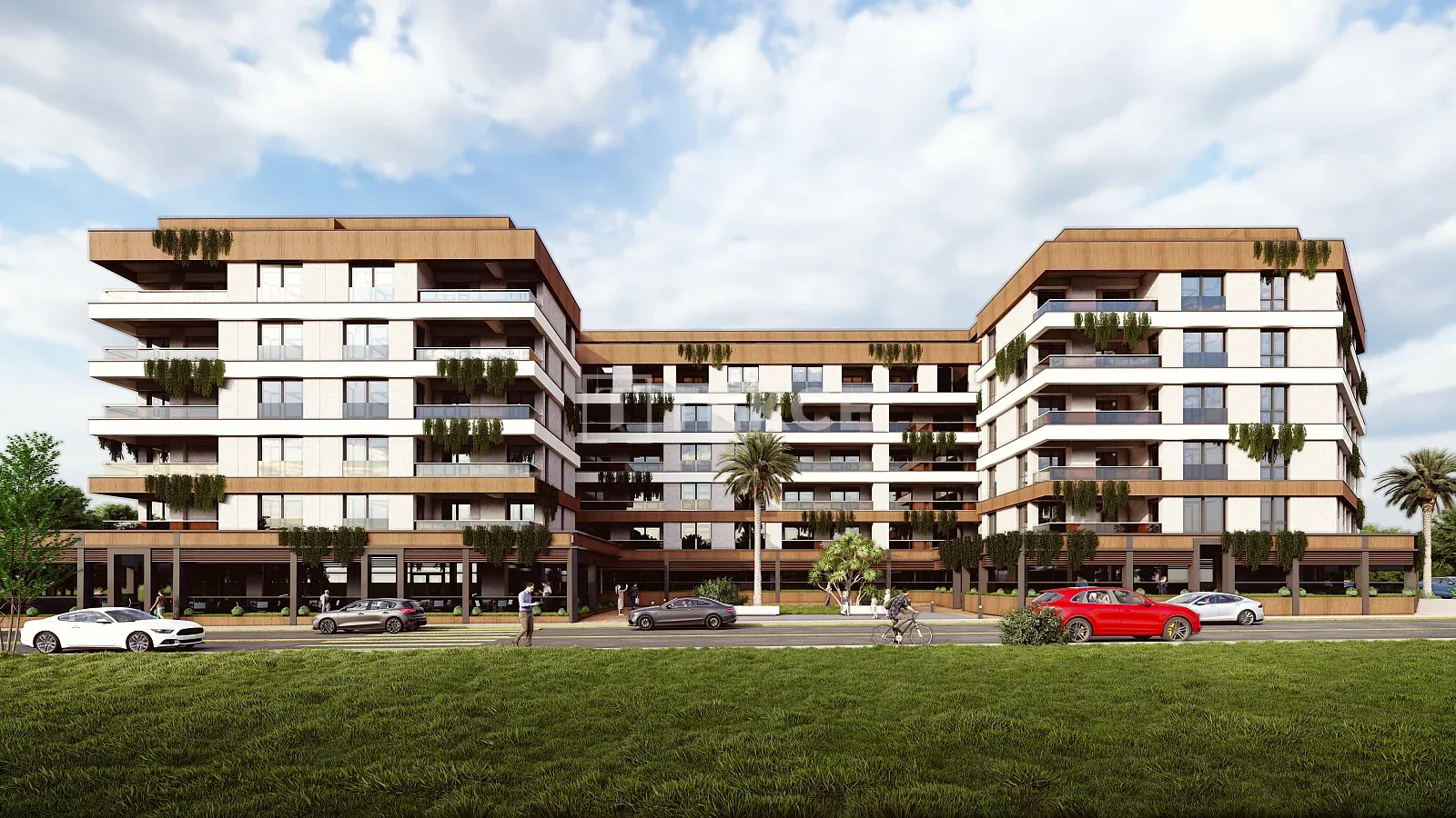 Appartements avec Parking Intérieur sur le Boulevard Nilüfer Özlüce