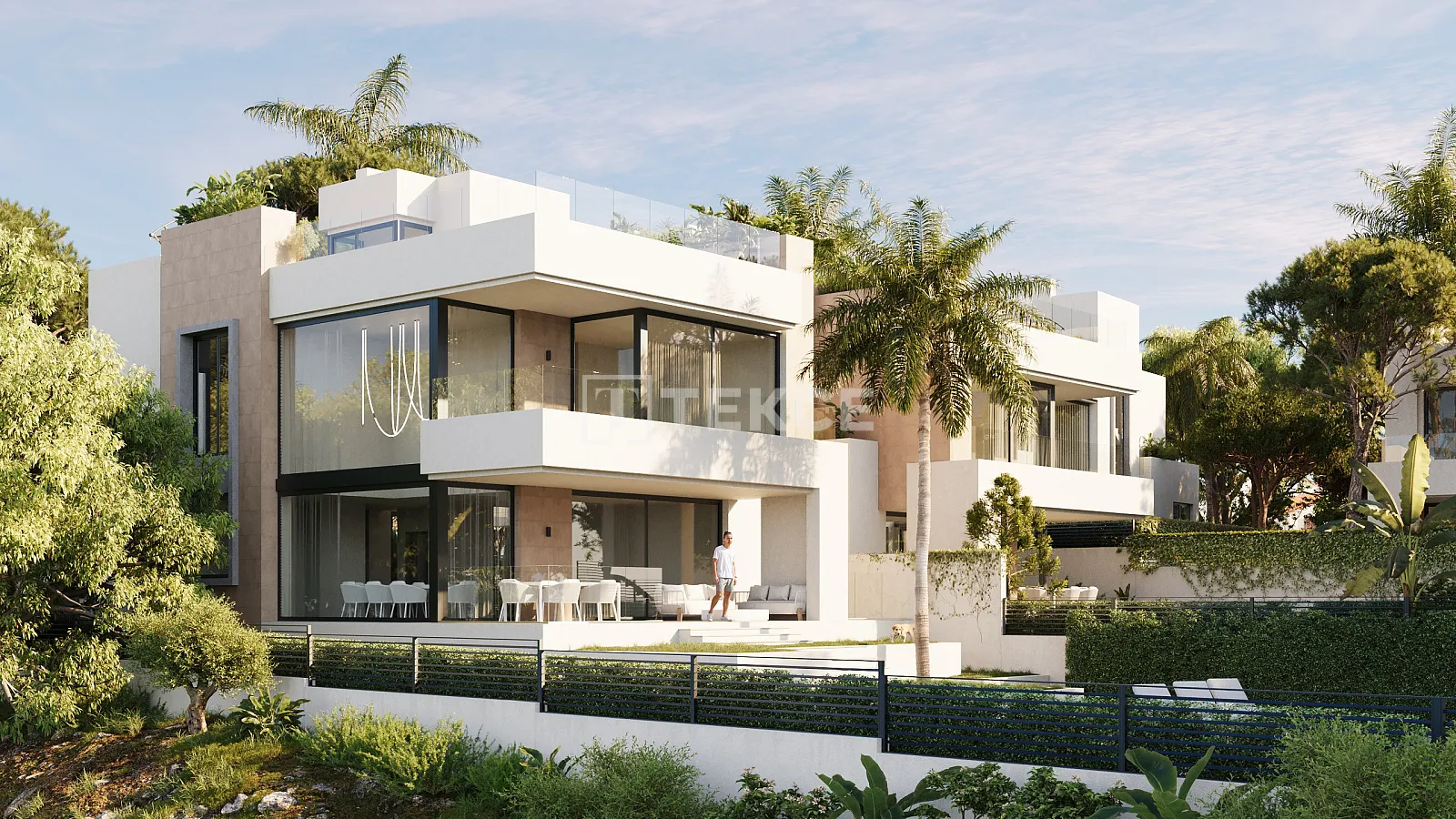 Nuove Ville con Interni Spaziosi Vicino alla Spiaggia a Marbella