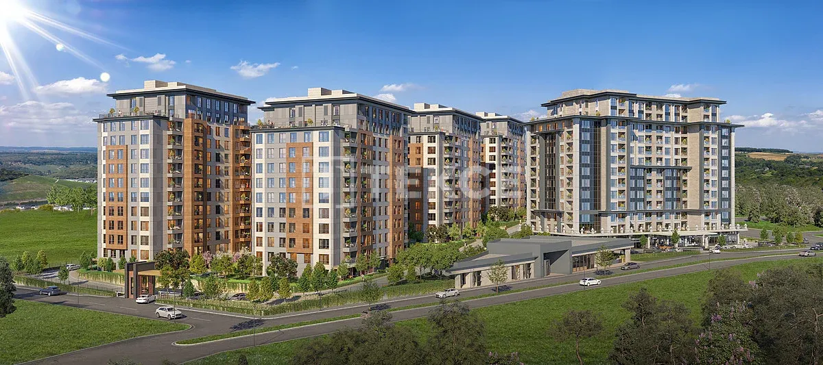 Apartamentos com Vista para a Cidade em um Projeto Extenso em İstanbul Sultangazi