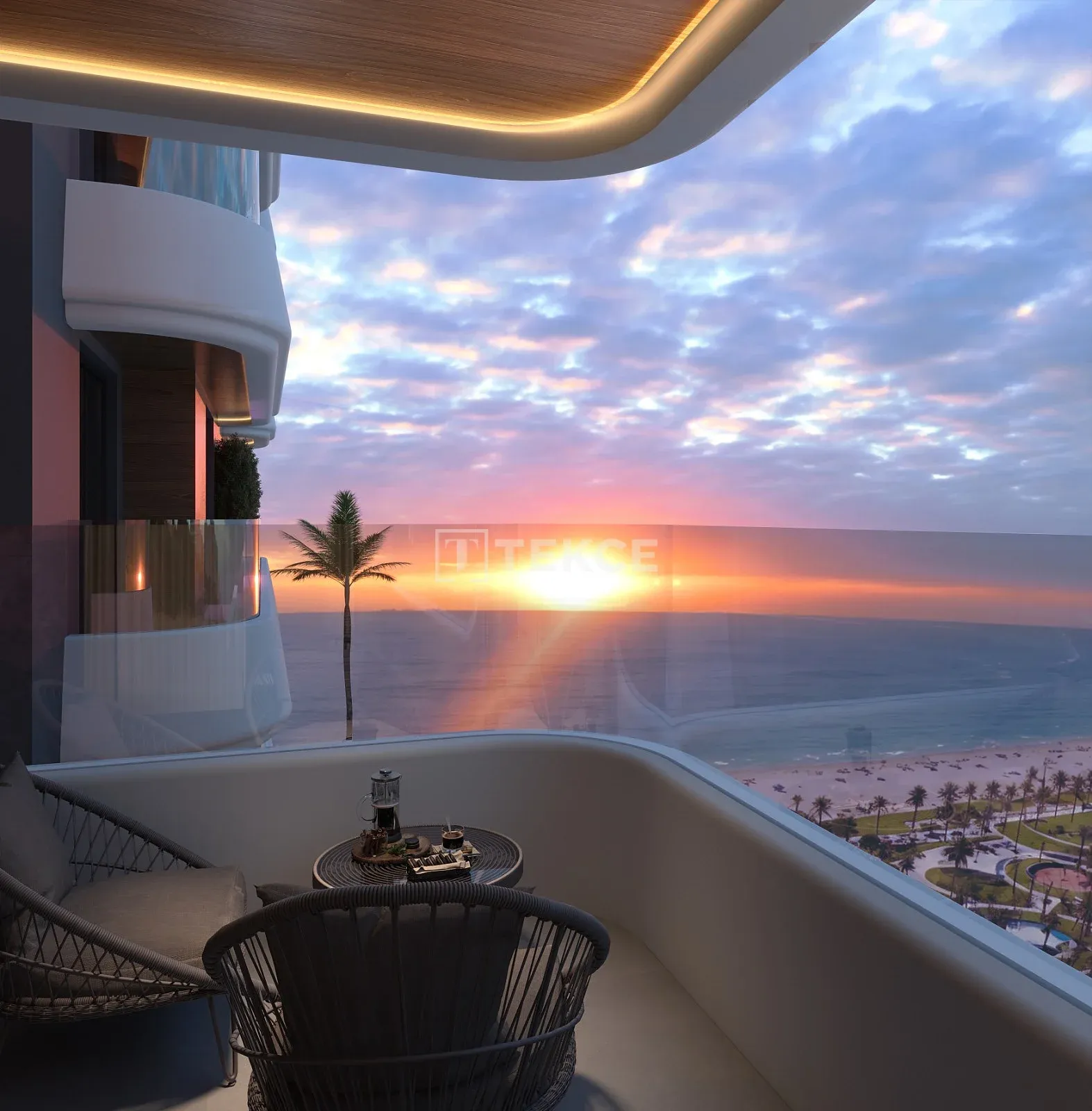 Apartamentos com Vista para o Mar Perto da Praia em Konyaaltı
