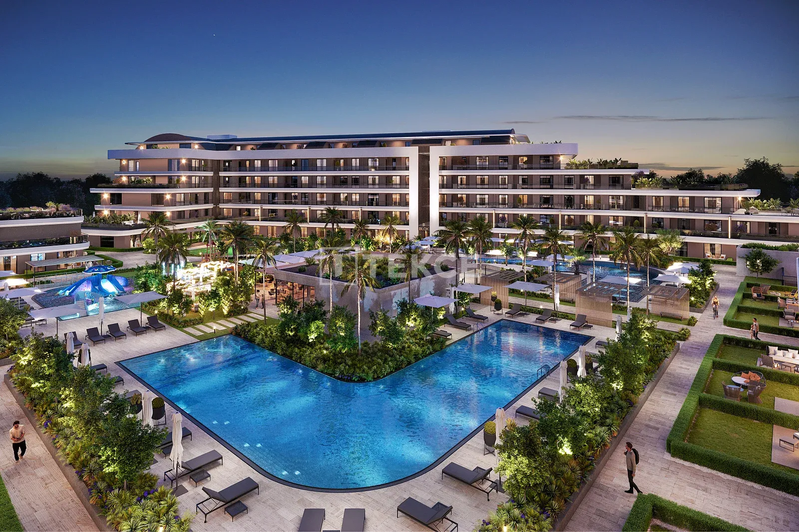 Appartamenti in un Complesso con Servizi Ricchi ad Antalya Kundu