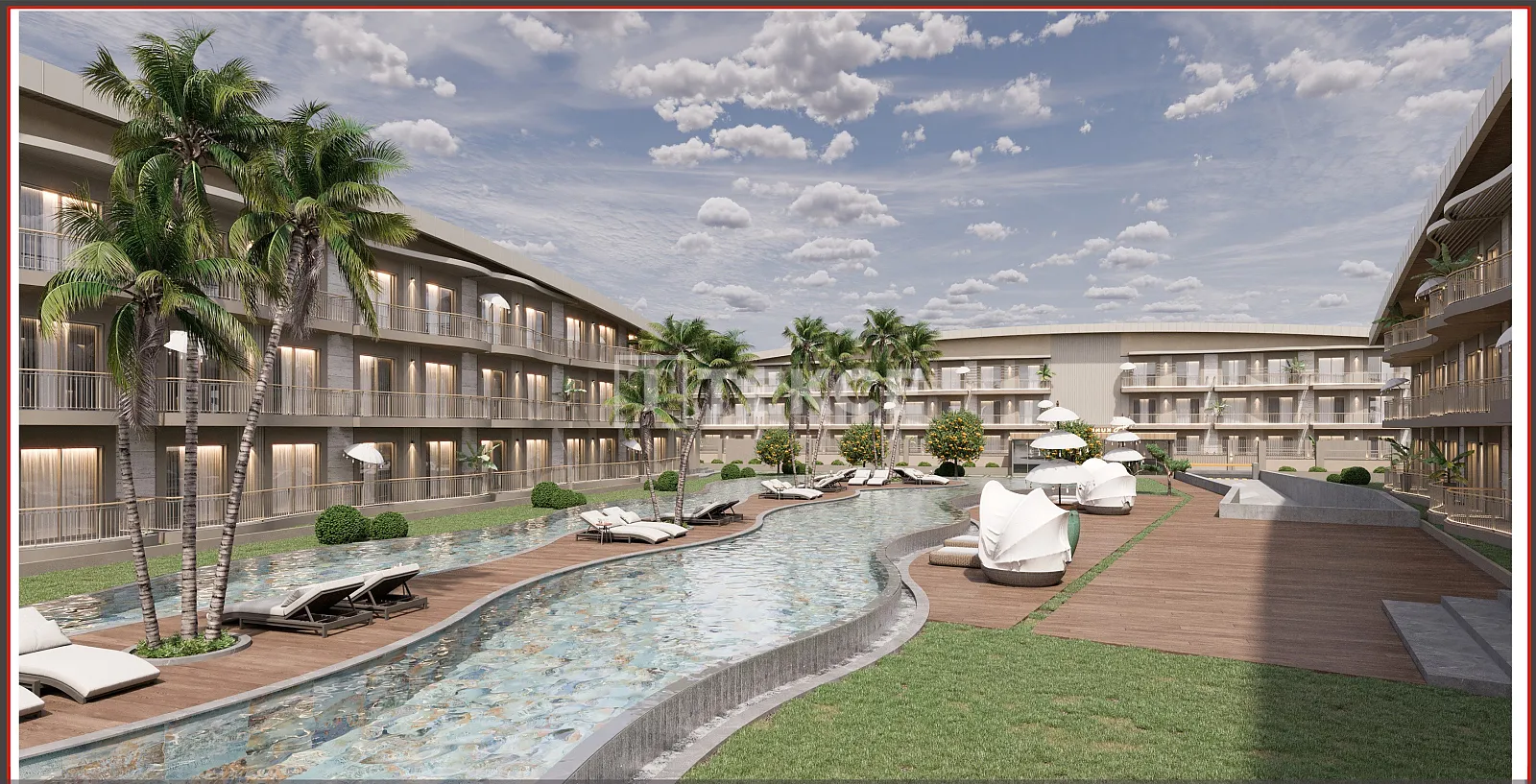Appartamento nel Progetto Kundu Kanyon con Ricche Strutture ad Antalya