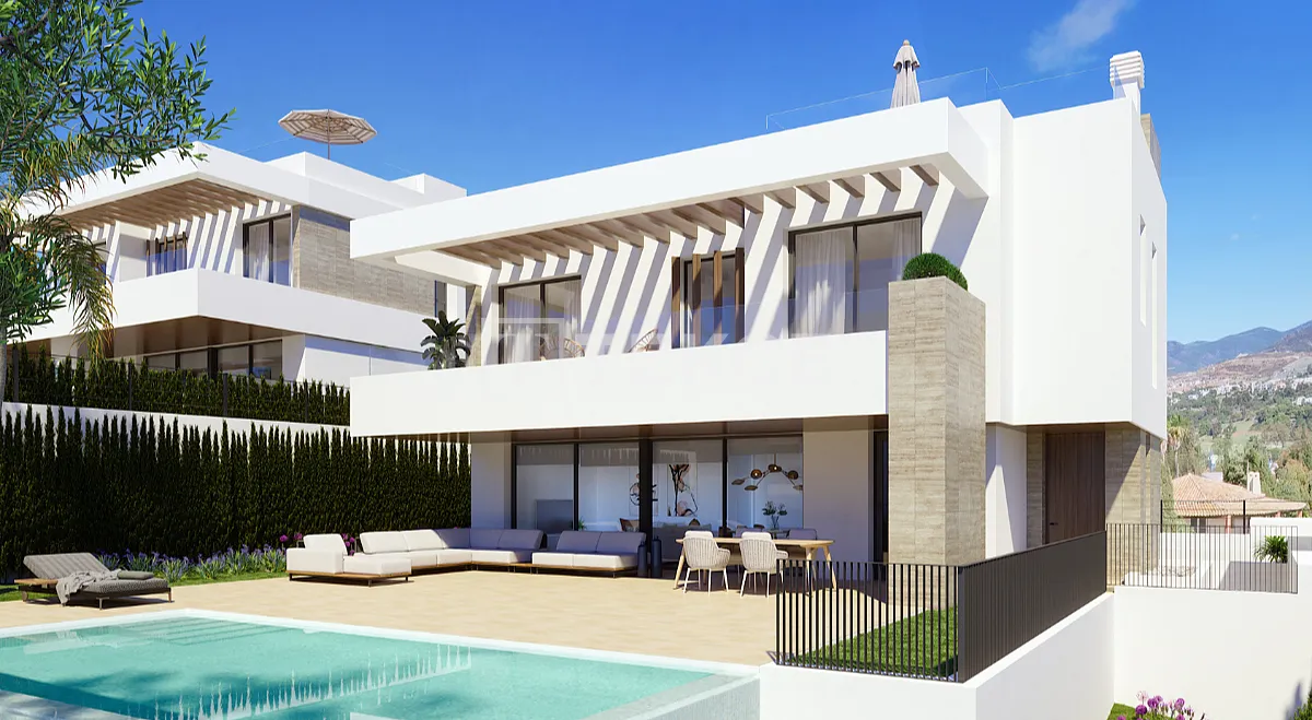 Estepona İspanya'da Prestijli Bir Mahallede Modern Villalar