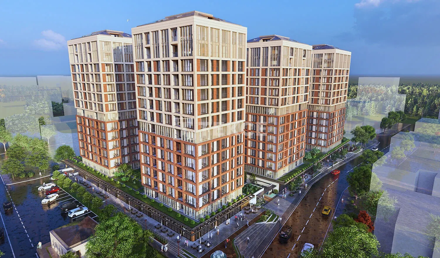Apartamentos com Vista da Cidade Perto da Costa em İstanbul
