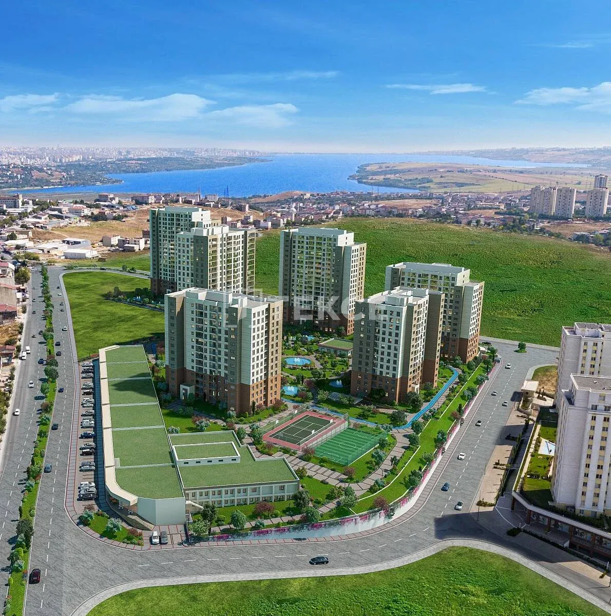 Flats for Sale 250 m from the Tem Highway in Istanbul Avcılar