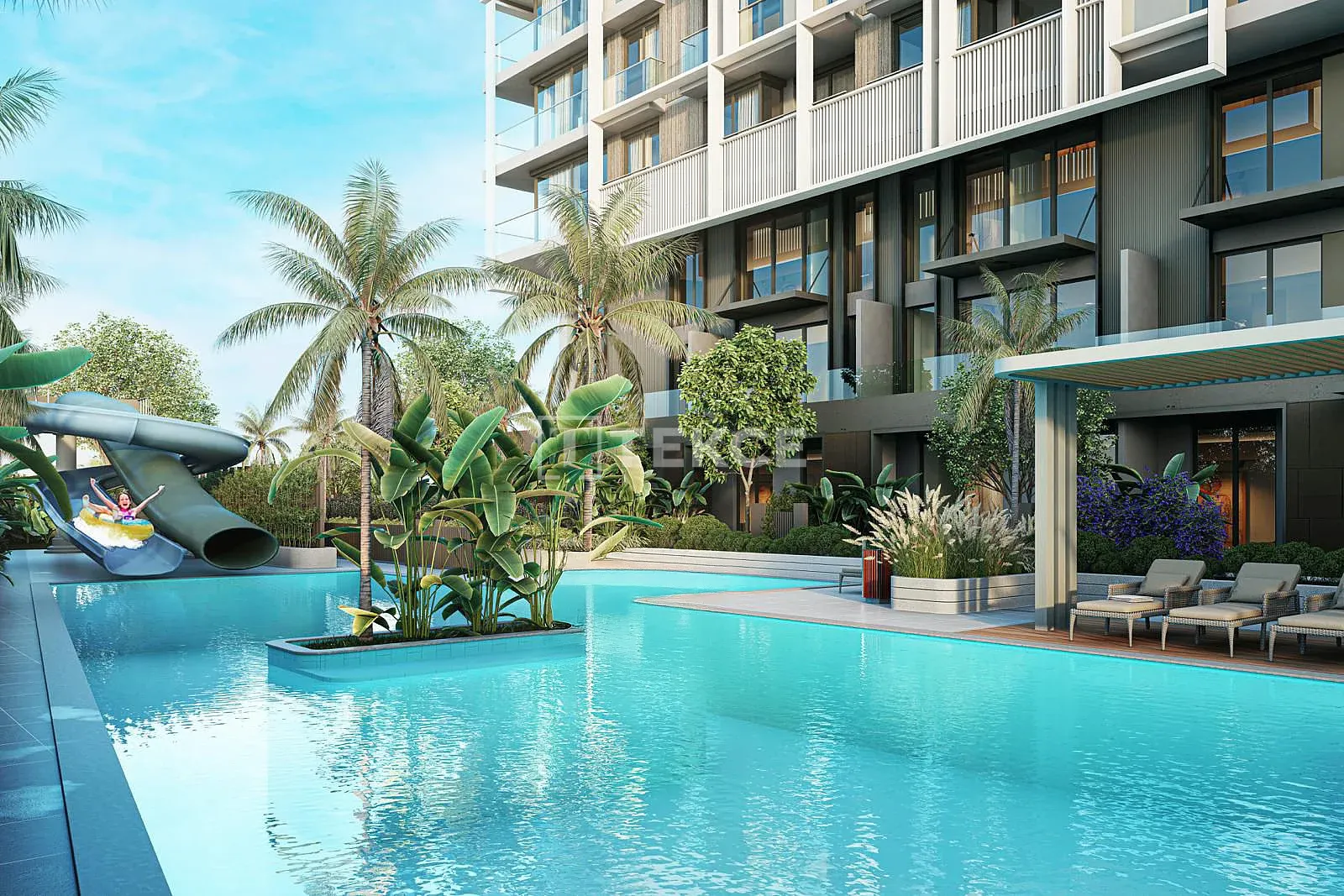 Apartamentos em um Complexo com Piscina Coberta e Descoberta em Antalya