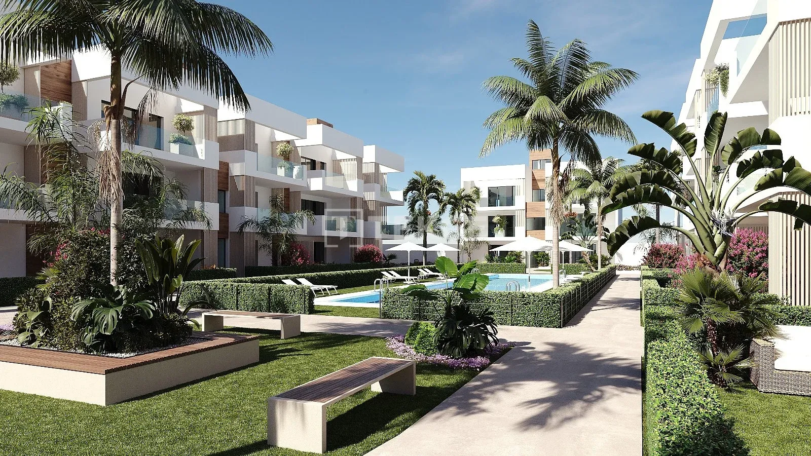 Apartamentos Modernos a Distância a Pé da Praia em San Pedro