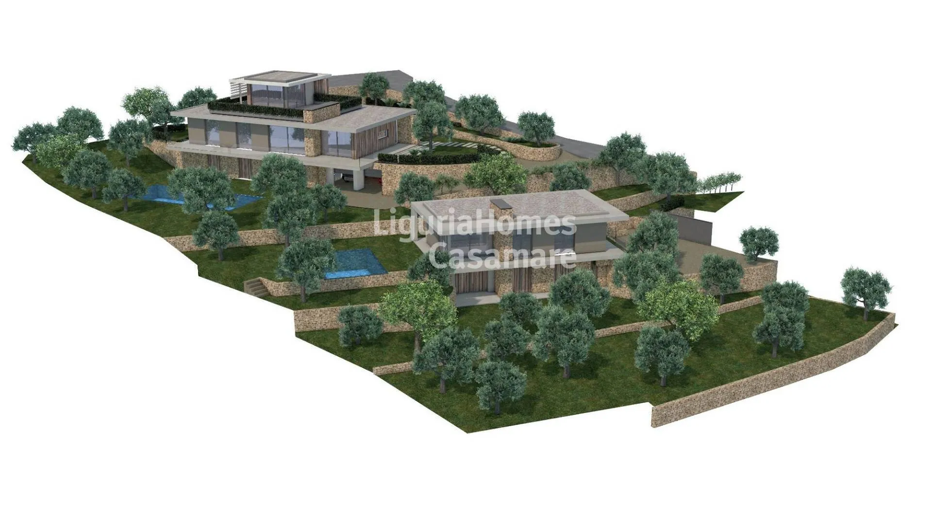 Imperia'nın merkezine yakın muhteşem bir arazi satı, havuz ve deniz manzaralı bir villa için ideal.
