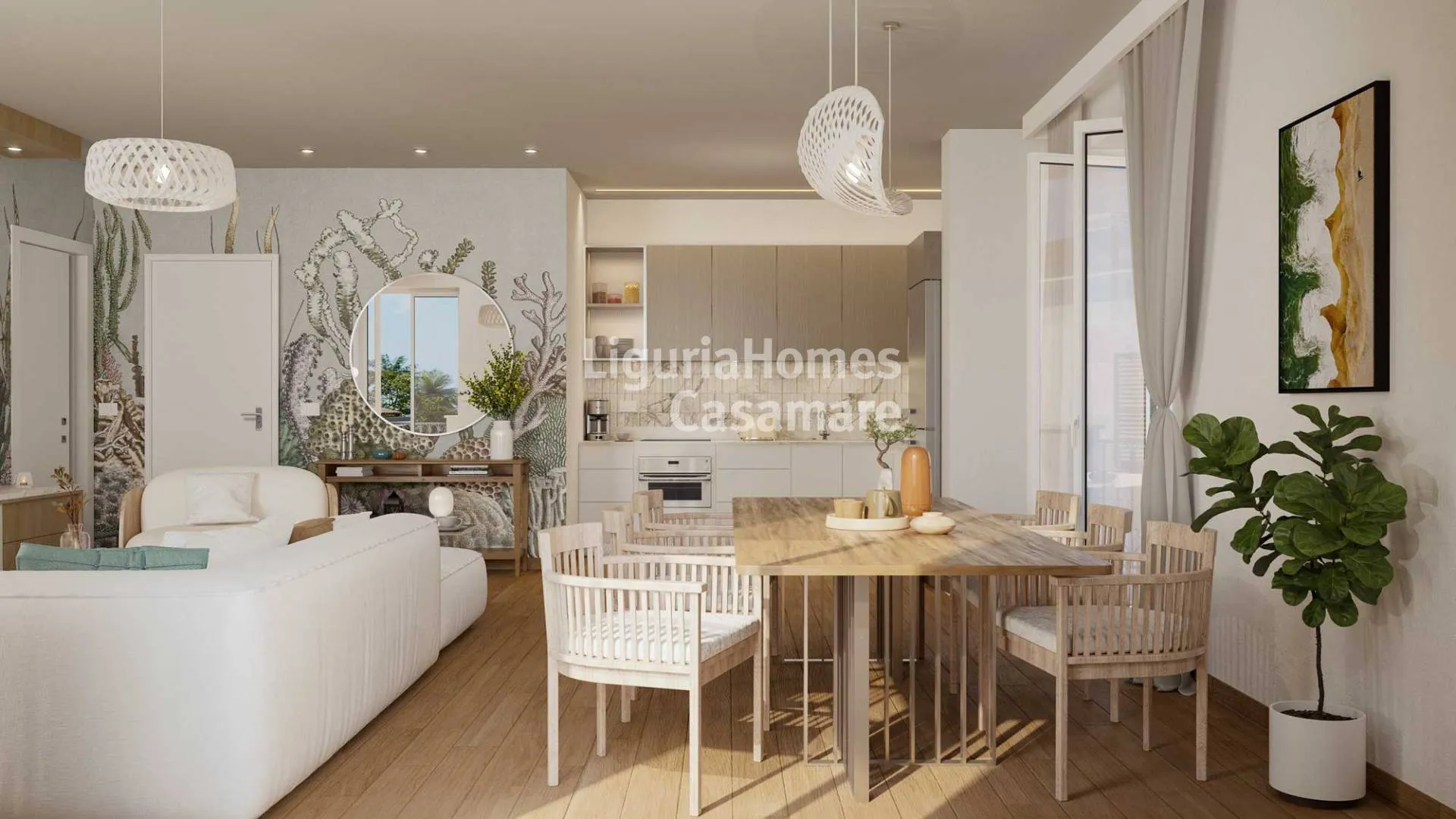 Villa Nouveau, Bordighera, 2 bedroom apartment for sale in energy class A4.