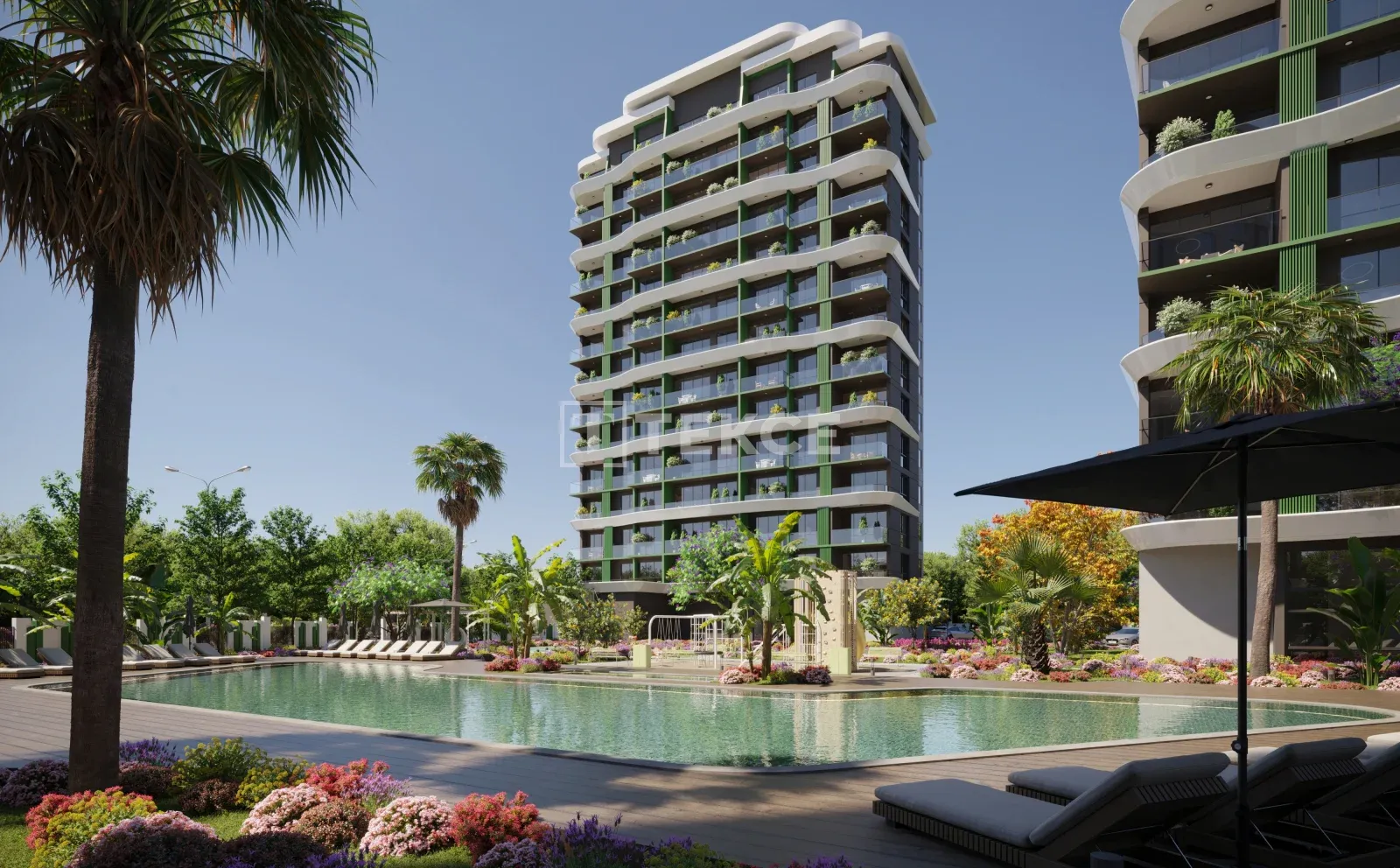 Apartamentos Elegantes a Pé da Praia em Mersin Tece