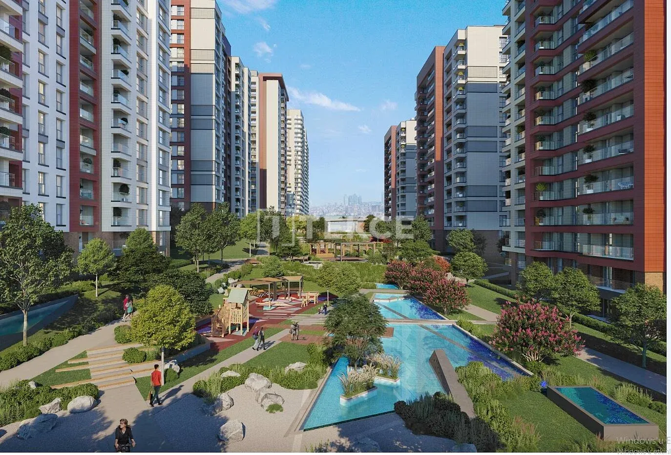 Appartamenti in Complesso con Giardino Paesaggistico Ricco a İstanbul