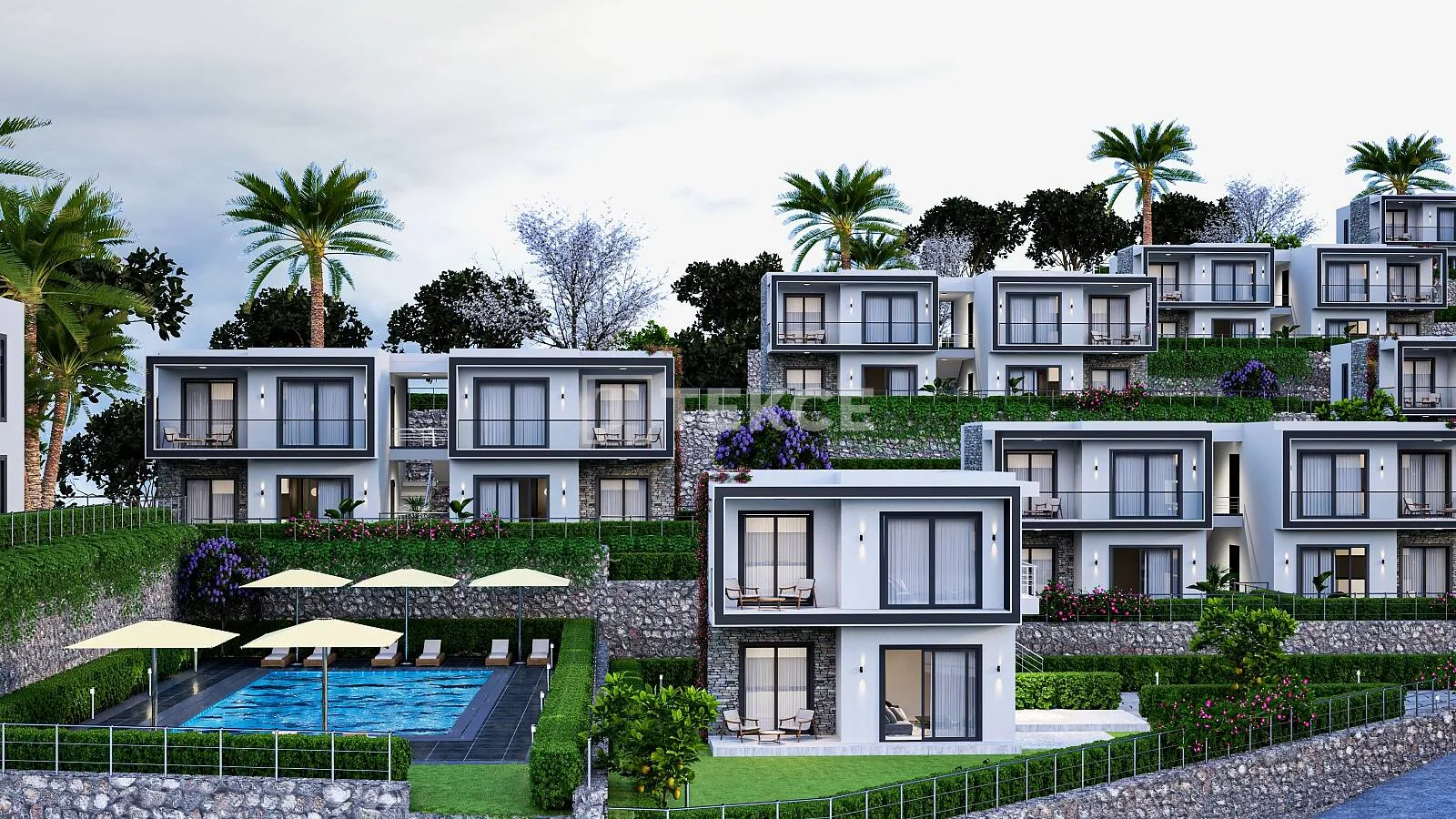 Appartements dans un Projet avec Centre Commercial à Adabükü Bodrum