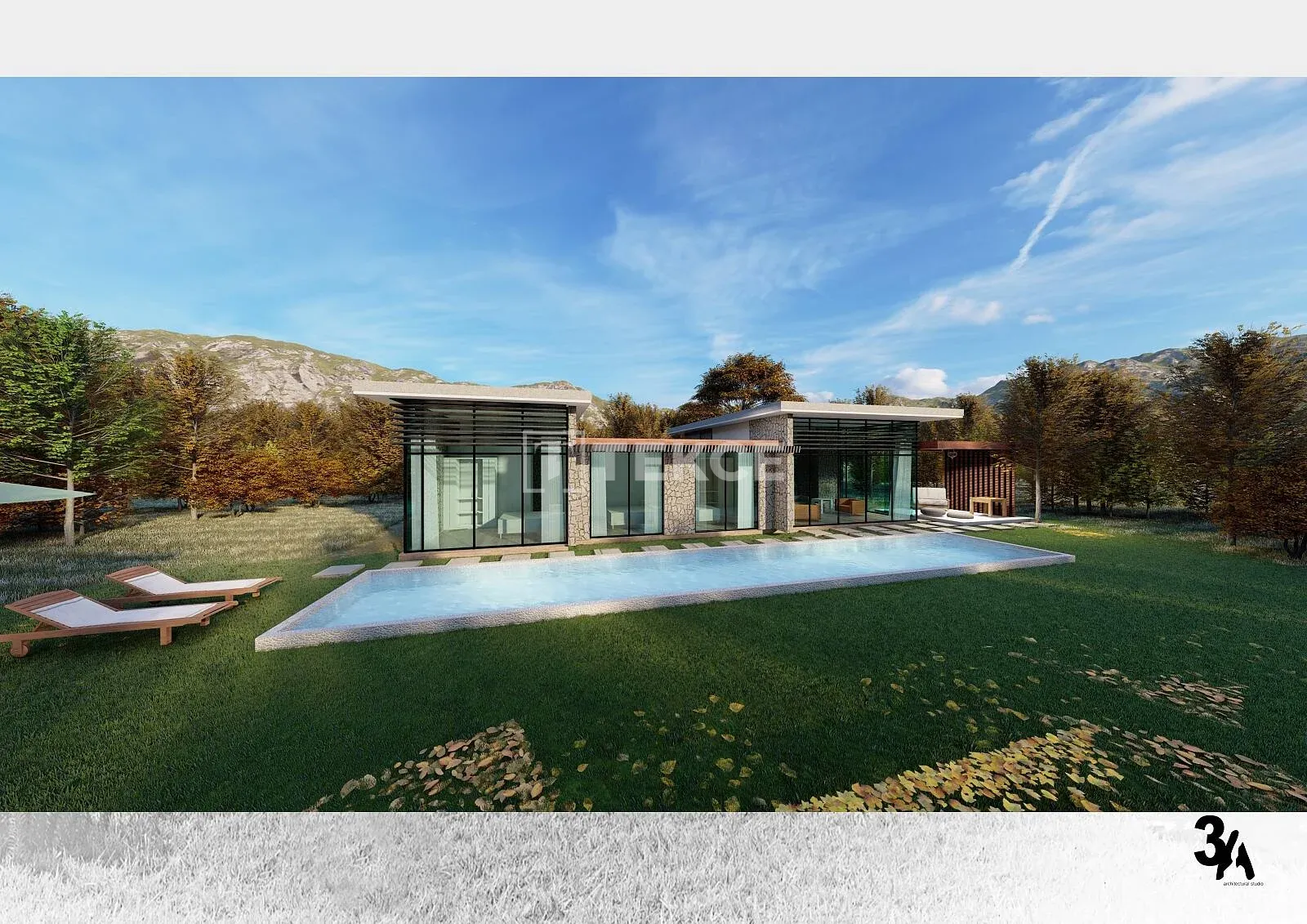Villen mit privatem Pool in Bodrum Yalıkavak von Natur umgeben