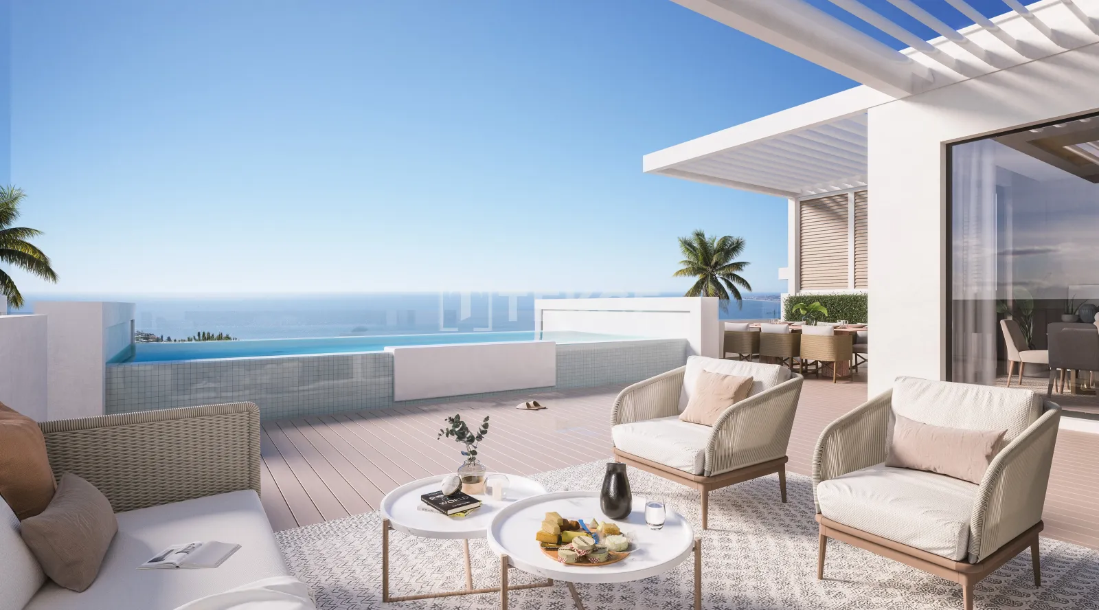 Häuser mit Meerblick und privatem Pool in Benalmádena