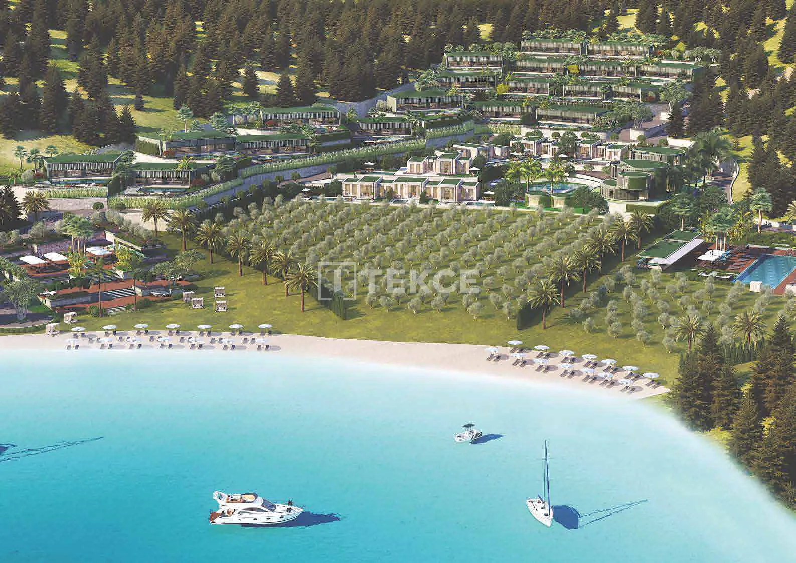 Ville Indipendenti con Spiaggia Privata a Bodrum Muğla