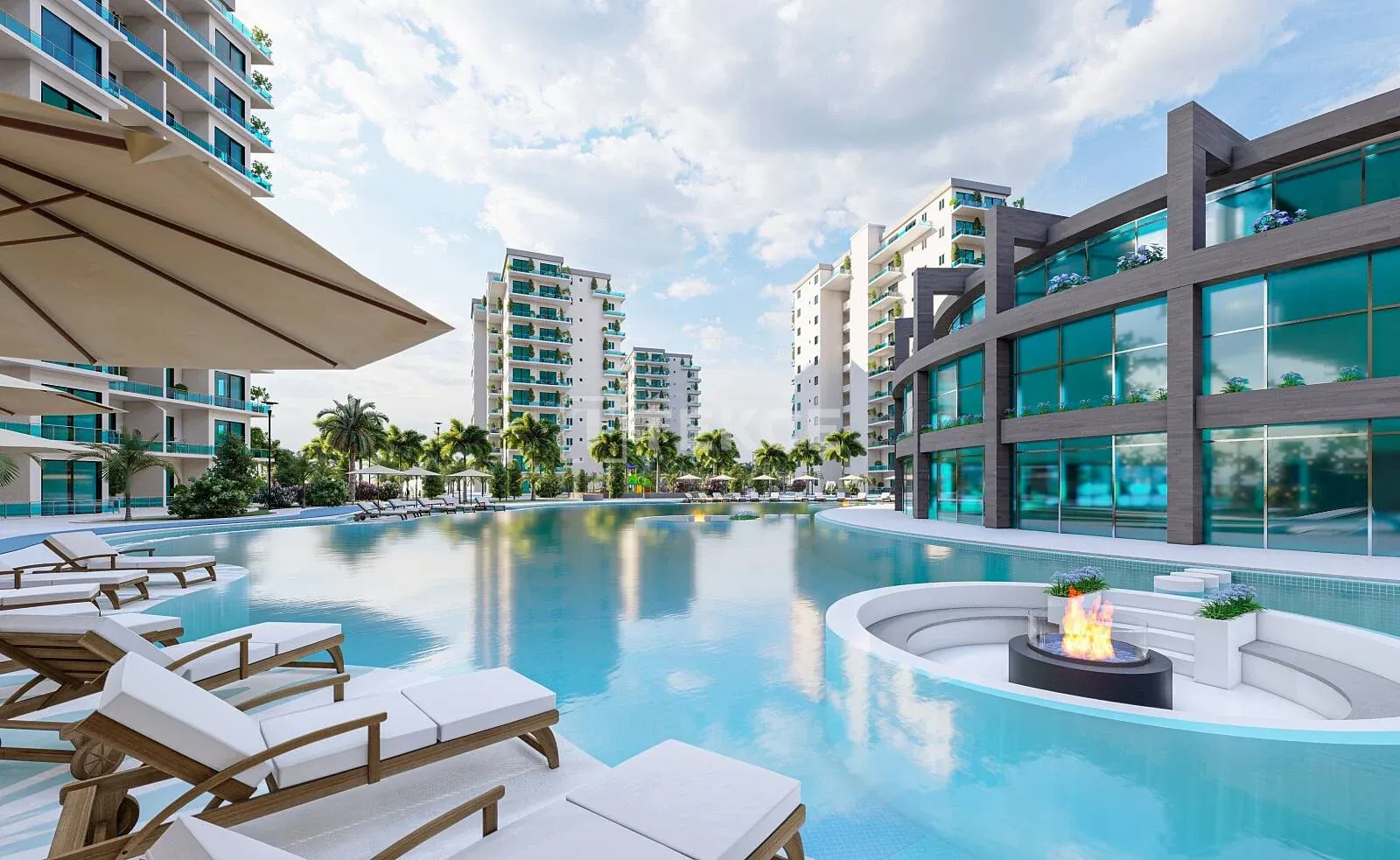 Appartements à Distance de Marche de la Mer à Boğaz İskele