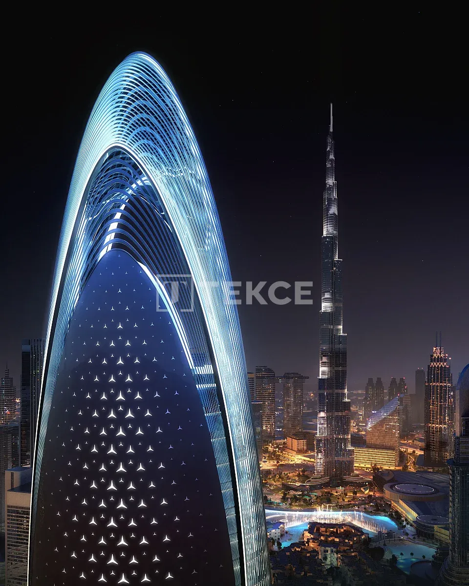 Appartamenti Progettati da Mercedes-Benz nel Centro di Dubai, UAE