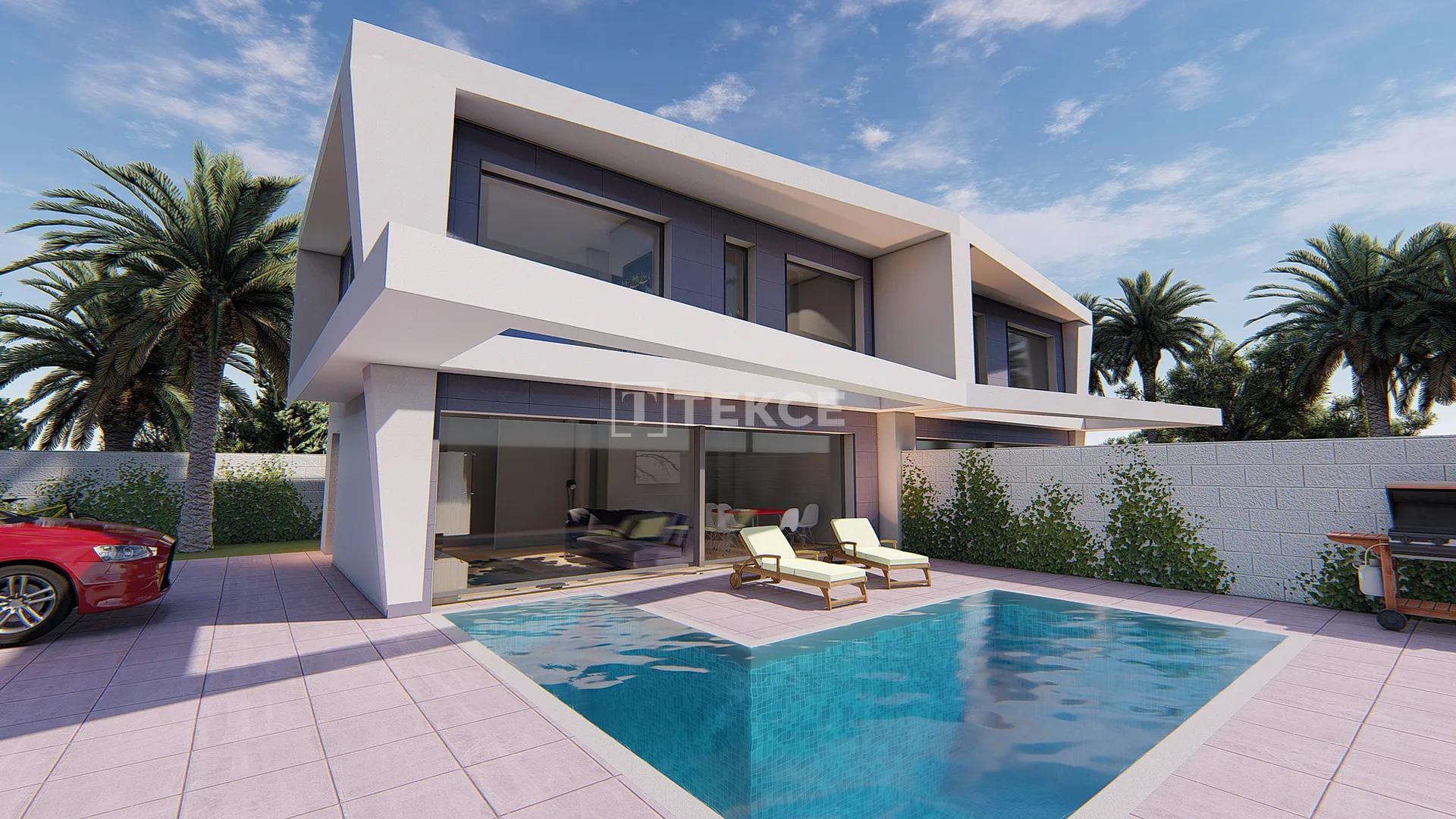 Doppelhaushälften mit privatem Pool in Gran Alacant