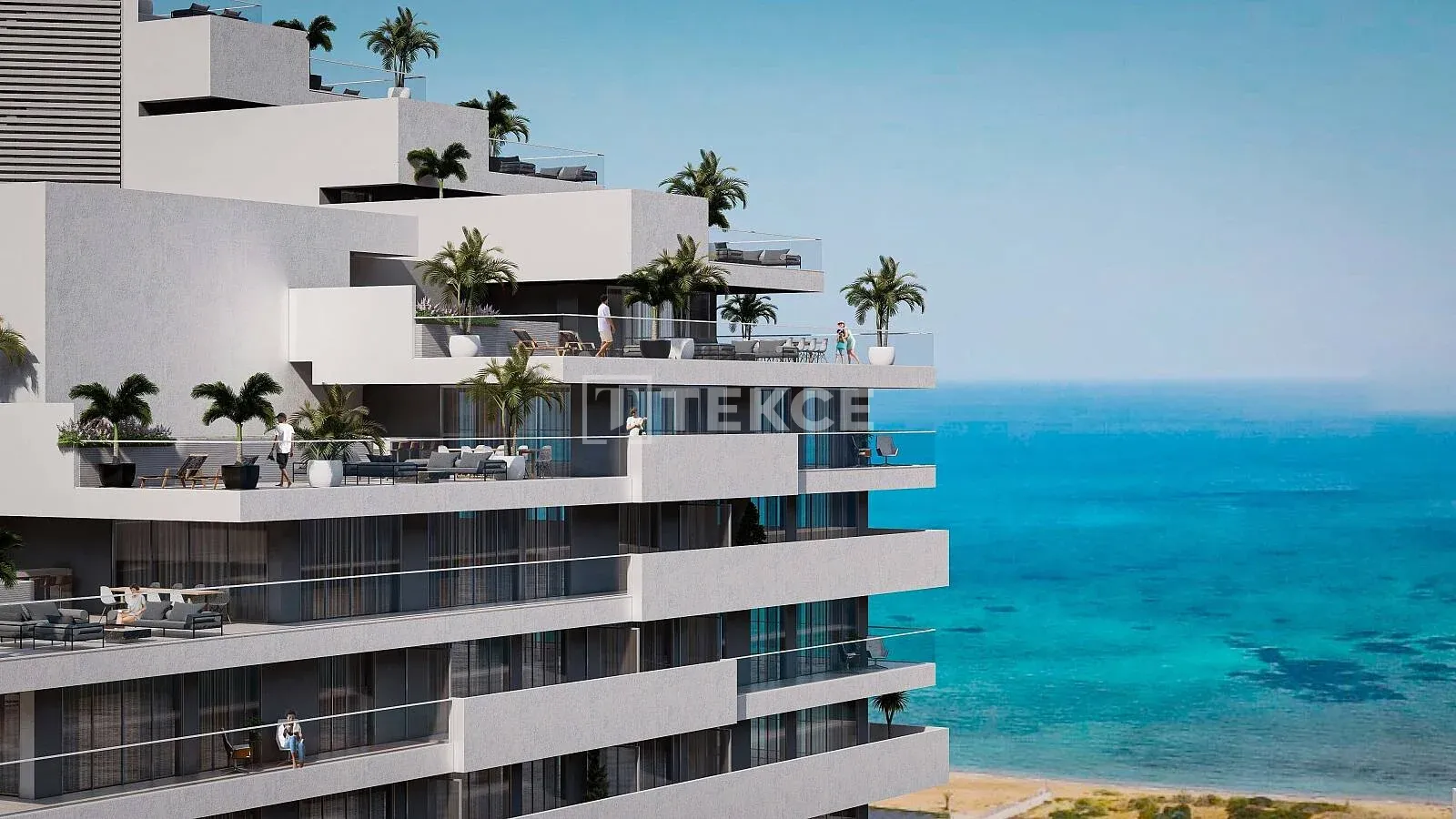 Immobilier dans un complexe de type hôtel à Long Beach İskele