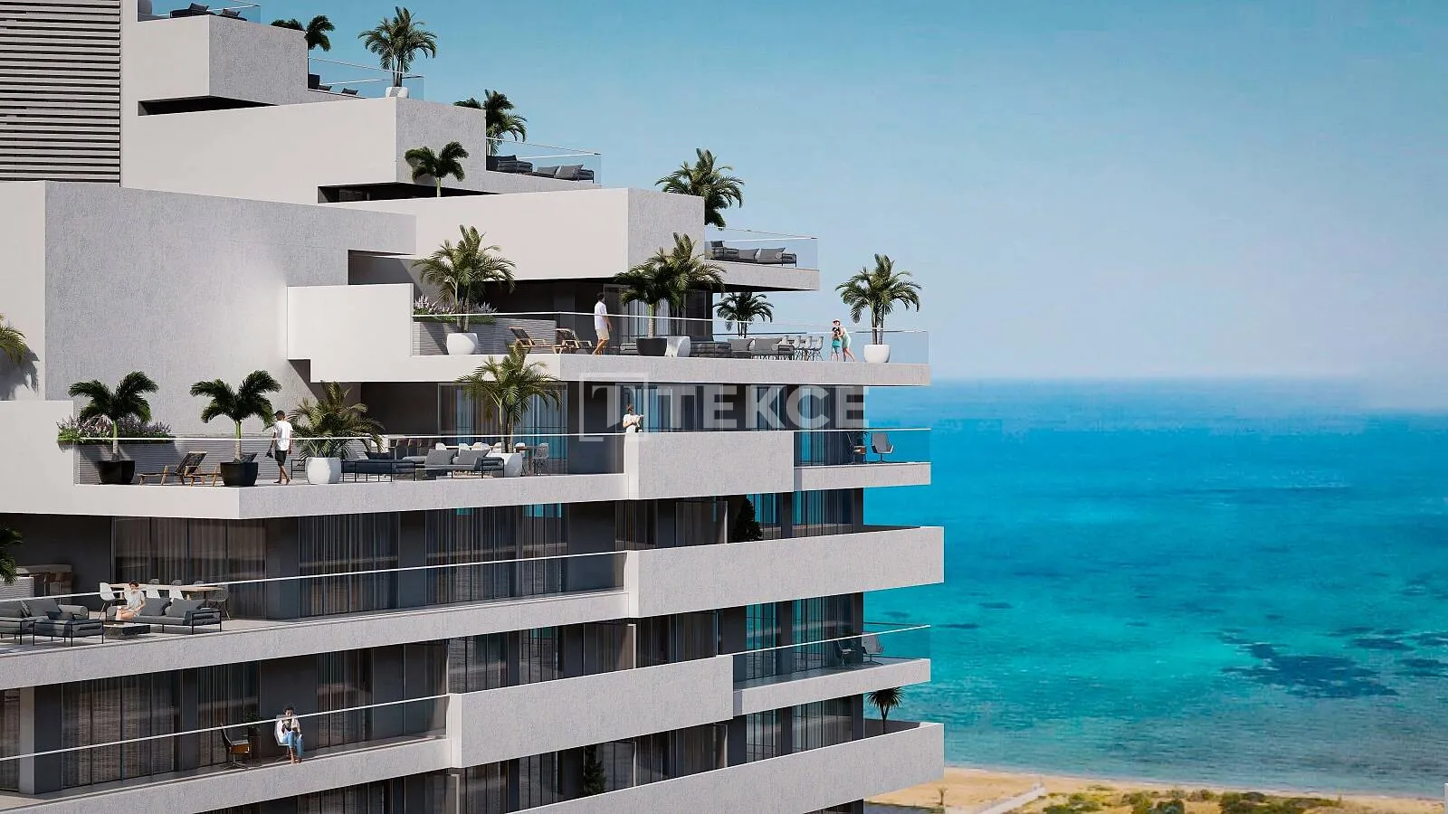 Quartos de Hotel em um Projeto de Hotel de Luxo em Iskele, Chipre do Norte